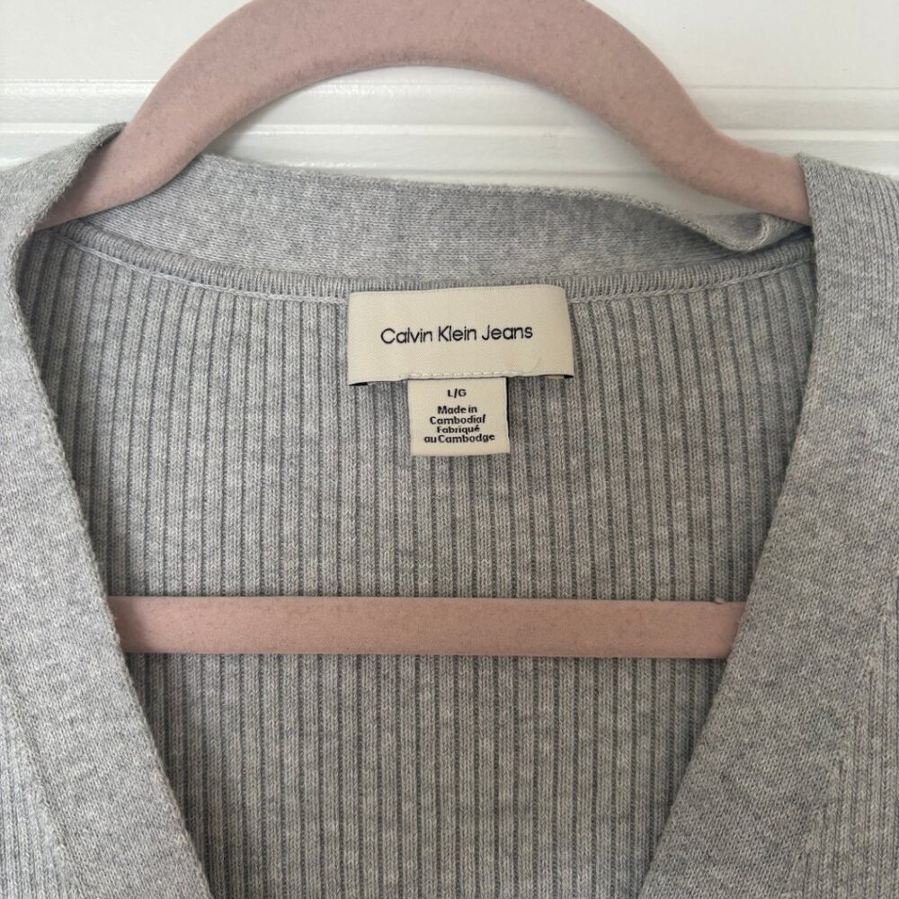Calvin Klein | Cotton Rib Duster - Picture 7 of 9